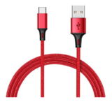 Кабель Xiaomi Mi Braided, USB Type-C (m) - USB (m), 1м, красный (SJV4110GL)